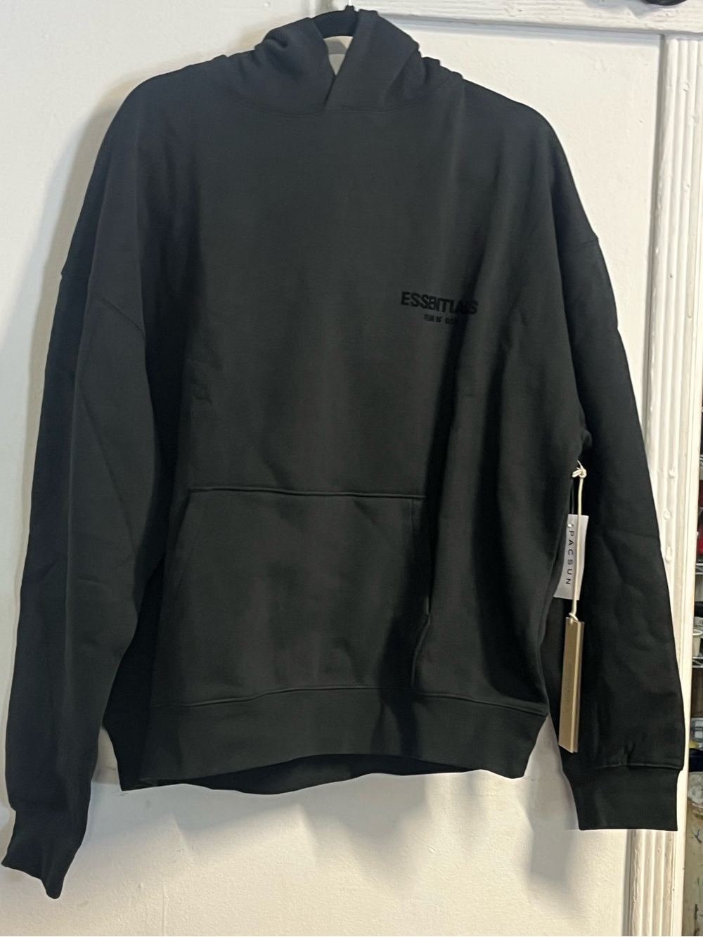 Brand New Essentials Black Crewneck Hoodie L